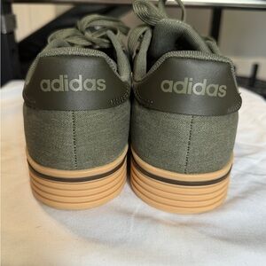Adidas Khaki and Black Sneakers